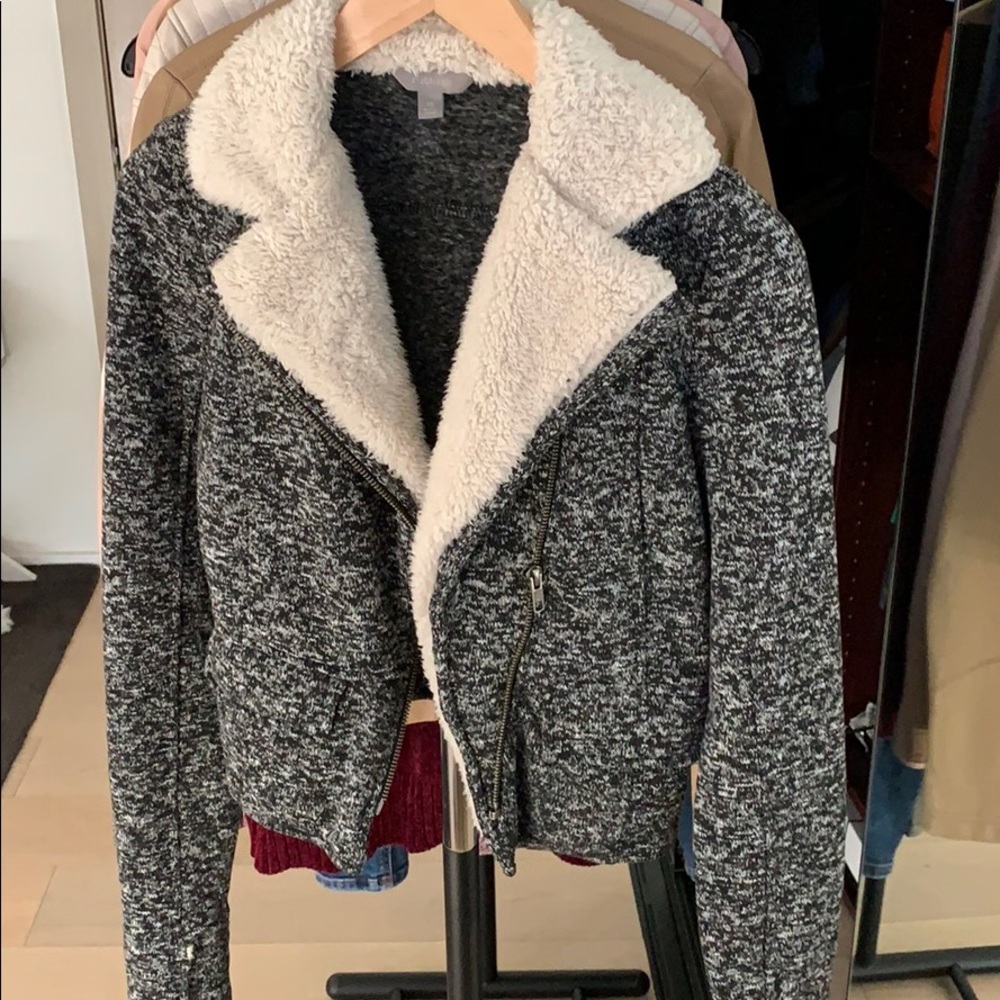 Fur collar jacket